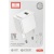 мережевий зарядний пристрій earldom es-eu43l 1usb/2.4a/12w + (usb - lightning) (білий) 