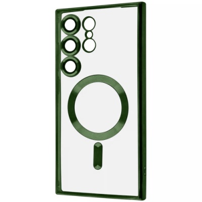 Купить чохол tpu metallic full camera with magsafe для samsung s938 galaxy s25 ultra (green) онлайн