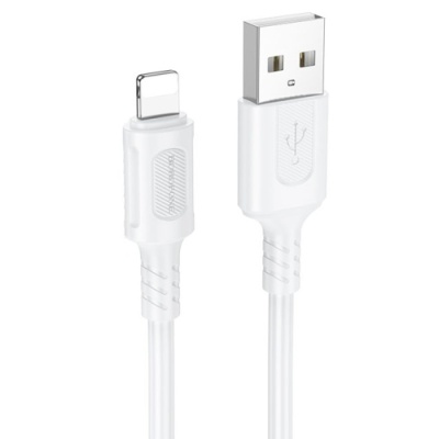 кабель borofone bx111 usb - lightning 2.4a/1m (білий) 