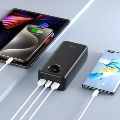 додаткова батарея power bank proove illuminator se pd20w+qc3.0 22.5w 30000mah (black) 