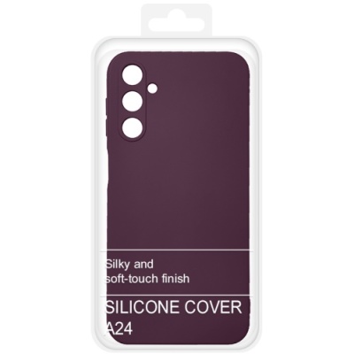 Купить силіконовий чохол soft silicone case для samsung a245 galaxy a24 (бордовий) онлайн
