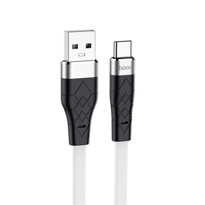 кабель hoco x53 silicone usb - type-c 3.0a/1m (білий) 