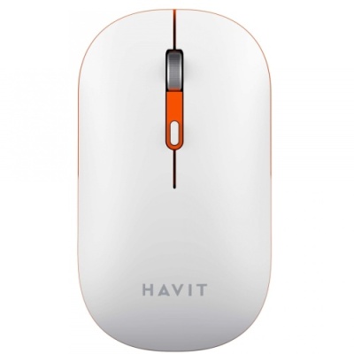 мишка бездротова havit hv-ms60wb white (2.4ghz + bt5.1) дворежимна 