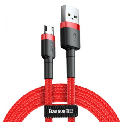 кабель baseus cafule usb - microusb 1.5a/2m (camklf-c09) (red-red) 