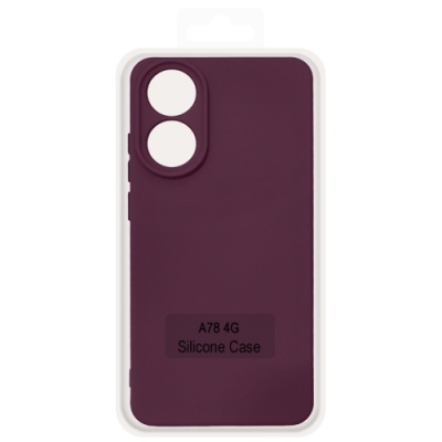 Купить чохол soft silicone case full для oppo a78 4g (maroon) онлайн