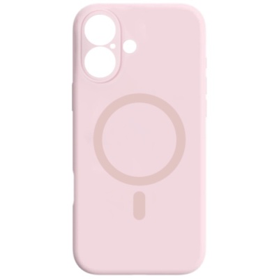 Купить чохол silicone case full camera with magsafe для apple iphone 16 (pink) онлайн
