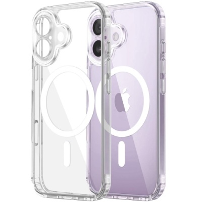 Купить силіконовий чохол magsafe full camera для apple iphone 17 (прозорий) онлайн