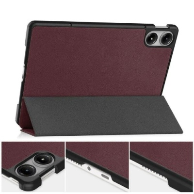 Купить чохол-книжка для планшета zarmans xiaomi redmi pad pro 12.1"/poco pad 12.1" - (бордовий) онлайн