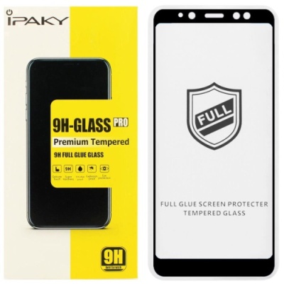 захисне скло ipaky для samsung a730 galaxy a8 plus 2018 (чорний) 