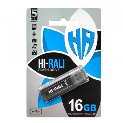 usb флеш-накопичувач hi-rali stark 16gb (чорний) 