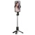 монопод-тринога для селфі xo ss10 mini bluetooth selfie stick 80 см з дзеркалом (чорний) 