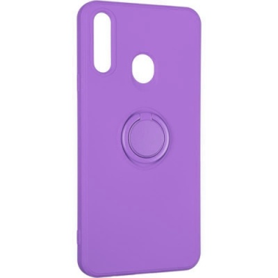 Купить силіконовий чохол soft silicone casevsmagnet ring для samsung a207 galaxy a20s - purple онлайн