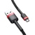 кабель baseus cafule usb - microusb 2.4a/1m (camklf-b91) (red-black) 