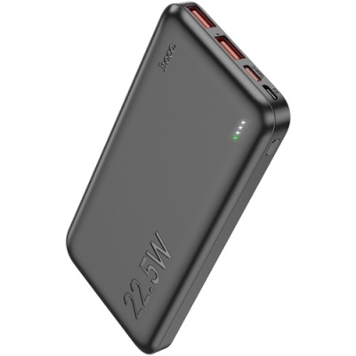 додаткова батарея power bank hoco j101 astute pd20w+qc3.0 22.5w fully compatible 10000mah (чорний) 