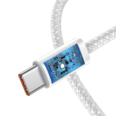 кабель baseus dynamic series type-c - type-c 100w/2m (cald000302) (white) 