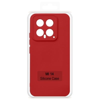 Купить чохол soft silicone case full для xiaomi 14 (red) онлайн