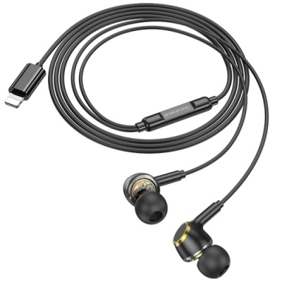 навушники borofone bm90 lightning (bluetooth connection) (чорний) 
