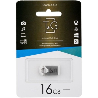 usb флеш-накопичувач tg 16gb metal 106 (сталевий) 