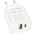 Мережевий Зарядний Пристрій Borofone BA88A 1USB/18W/QC3.0 + 1Type-C/20W/PD (Білий) мережевий зарядний пристрій borofone ba88a 1usb/18w/qc3.0 + 1type-c/20w/pd (білий)
