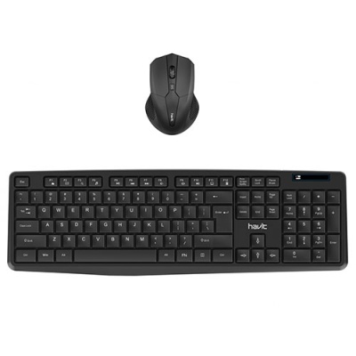 клавіатура безпровідна + миша havit hv-kb278 gcm black 