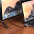 перехідник borofone dh2 type-c to hdmi+usb3.0 adapter (сталево-чорний) 