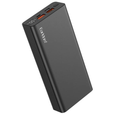 додаткова батарея power bank earldom et-pd22 20000 mah metall alloy pd20w+qc3.0 22.5w (чорний) 