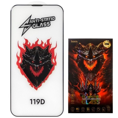 захисне скло hoco dg1 (119d) для apple iphone 13 pro max/14 plus (чорний) 