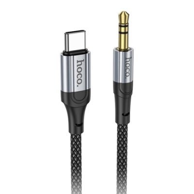 кабель aux hoco upa26 3.5mm(male) - type-c(male) 1m (чорний) 