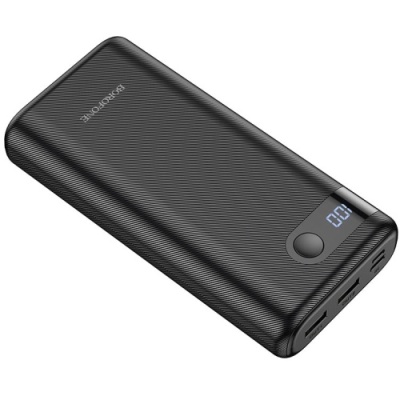 додаткова батарея power bank borofone bt35a smart force digital display 20000 mah (чорний) 