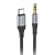 кабель aux hoco upa26 3.5mm(male) - type-c(male) 1m (чорний) 