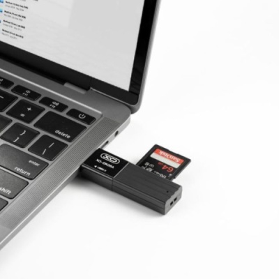 картрідер xo dk05a usb2.0 2in1 (чорний) 