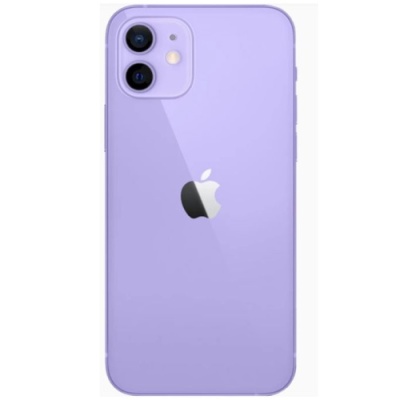 задня кришка для apple iphone 12, фіолетова, big hole