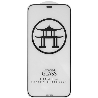 захисне скло glass full glue japan premium 2.0 для apple iphone xs max/11 pro max (без упаковки) (чорний) 