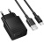 Мережевий Зарядний Пристрій Borofone BAS71A 1USB/2.1A + (USB - Type-C) (Чорний) мережевий зарядний пристрій borofone bas71a 1usb/2.1a + (usb - type-c) (чорний)