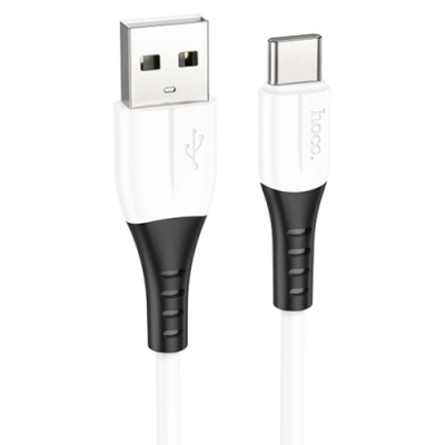 кабель hoco x82 silicone usb - type-c 3a/1m (білий) 