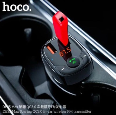 FM Модулятор Hoco DE35 Max (Чорний)