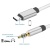 кабель aux skydolphin sr12 braided wire type-c(male) - 3.5mm(male) 1m (білий) 
