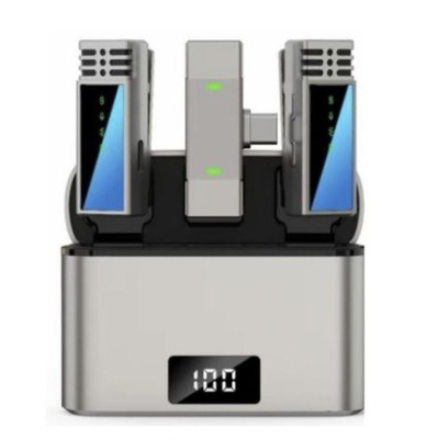 мікрофон петличний бездротовий jmary mw-15 type-c (чорний) 
