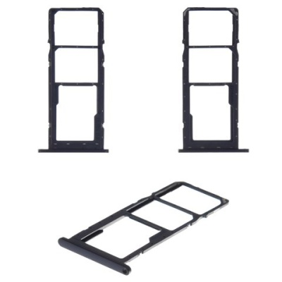 тримач sim card + microsd для samsung a022 galaxy a02 2021 (чорний)