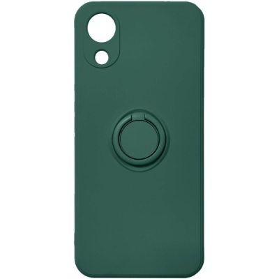 Купить силіконовий чохол soft silicone casevsmagnet ring для samsung a032 galaxy a03 core - dark green онлайн