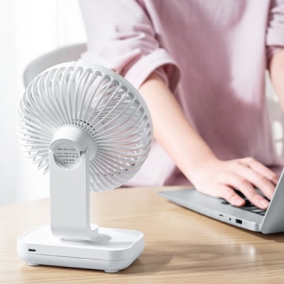 настільний бездротовий вентилятор gxqc d606 (білий) 