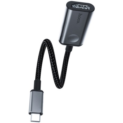 перехідник hoco hb21 type-c to hdmi converter (сірий) 