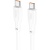 кабель hoco x93 force 240w type-c - type-c 1m (бiлий) 