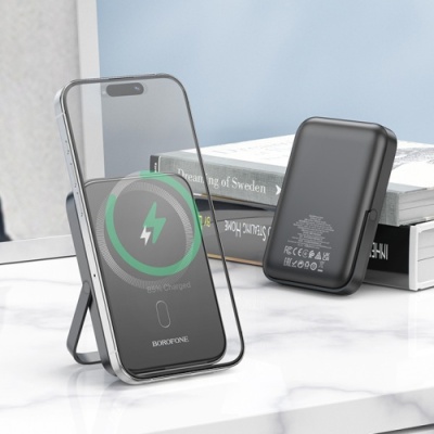додаткова батарея power bank borofone bj51 kody pd20w magnetic 5000mah (чорний) 
