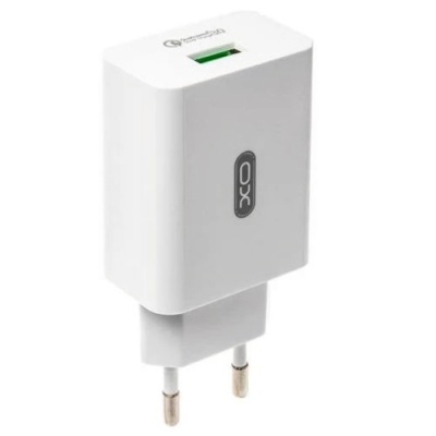 мережевий зарядний пристрій xo l36 1usb/18w/qc3.0 (бiлий) 