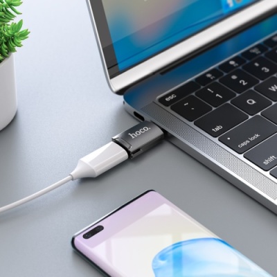 перехідник hoco ua19 type-c - hdmi 4k (сірий) 