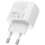 мережевий зарядний пристрій borofone bas45a 1usb/18w/qc3.0 + 1type-c/30w/pd (білий) 