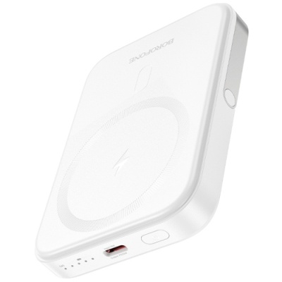 додаткова батарея power bank borofone bj51 kody pd20w magnetic 5000mah (бiлий) 