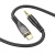 кабель aux hoco upa25 type-c - jack 3.5 plug (1m) (чорний) 