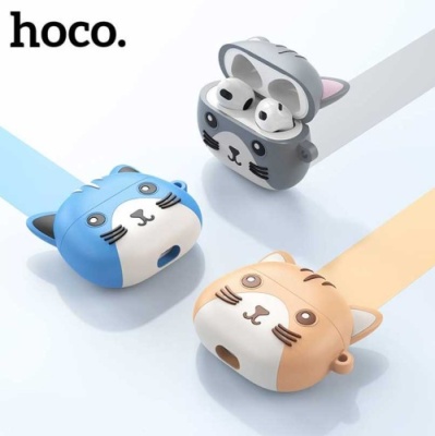 бездротові навушники (tws) hoco ew46 khaki cat (коричневий) 